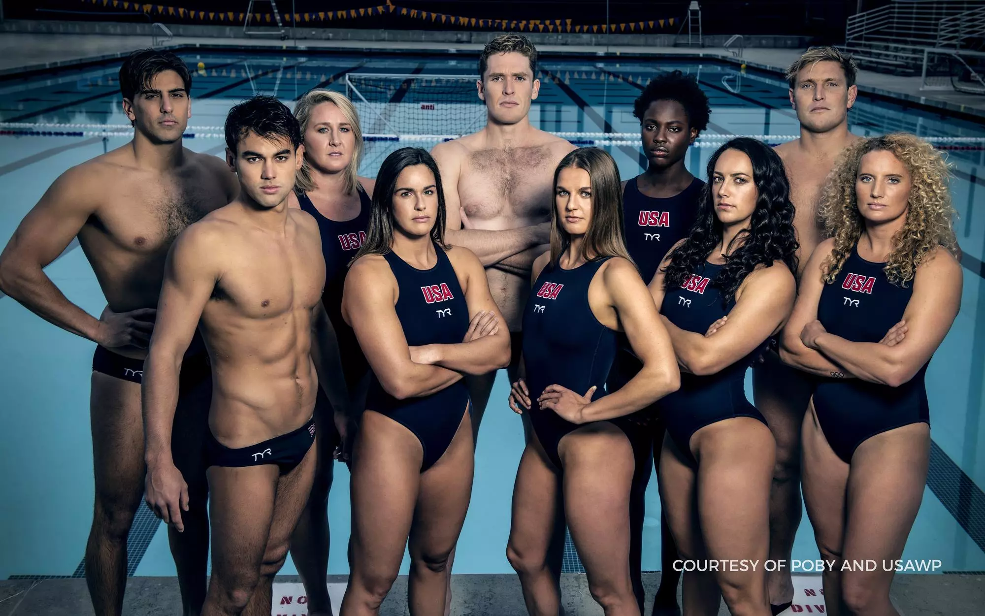 Team USA — poolside portrait